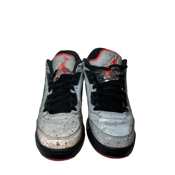 Nike‎ AIR JORDAN Retro 5 Low NEYMAR SILVER INFRARED BLACK 3M 846315-025 SIZE 6 - Picture 2 of 12